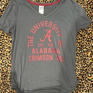 University of Alabama Gray and Red Women's Tee
